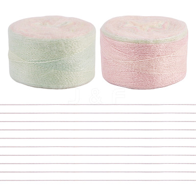 Segment Dyed Knitting Yarn DIY-TAC0033-03B-1