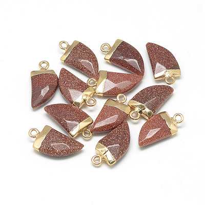 Synthetic Goldstone Pointed Pendants G-Q966-03-1