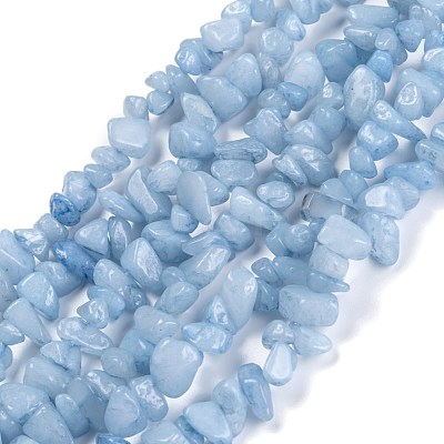 Dyed Natural Aquamarine Beads Strands G-F703-12-1