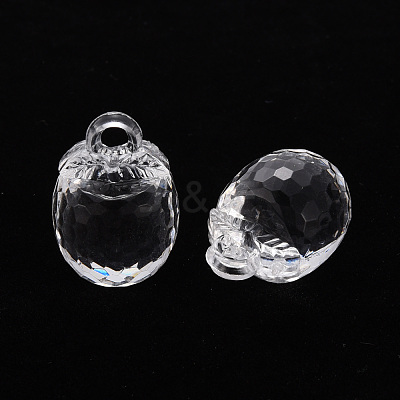 Autumn Theme Transparent Acrylic Pendants TACR-T024-04B-205-1