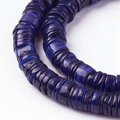 Shell Beads Strands SSHEL-E571-49F-1