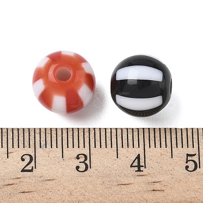 Opaque Acrylic Beads OACR-D314-07-1