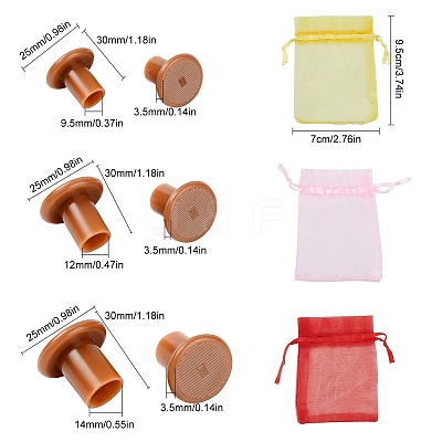 15 Pairs 3 Size TPU(Thermo Plastic Urethanes) High Heel Protectors FIND-GF0001-47B-1