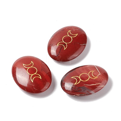 Natural Red Jasper Healing Massage Palm Stones G-E579-03C-1