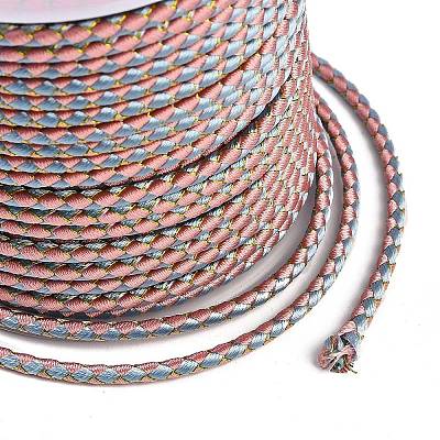 11M Polyester Braided Cord with Cotton Core & Metallic Thread OCOR-Z006-01-32-1