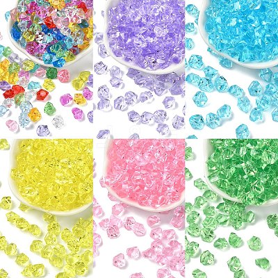 50G Transparency Acrylic Beads TACR-YW0003-08-1