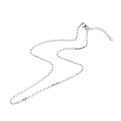 Non-Tarnish 304 Stainless Steel Venetian Chains Necklaces NJEW-JN03636-01-1
