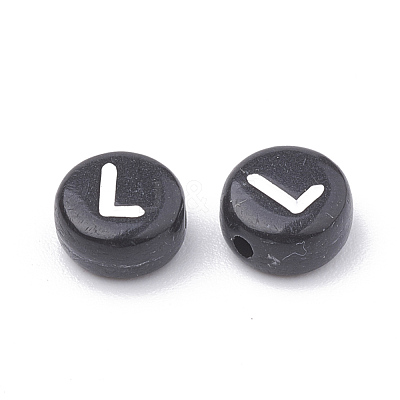 Opaque Acrylic Beads X-SACR-N002-02L-1
