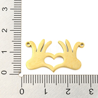 304 Stainless Steel Pendants STAS-Q255-07G-1