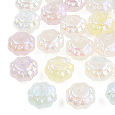 Plating Acrylic Beads OACR-N010-047-1