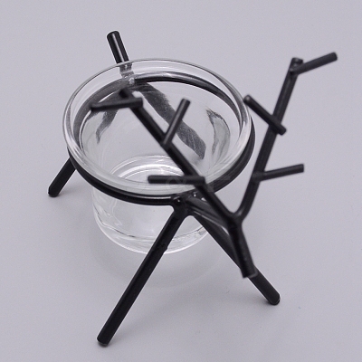 Iron Candle Holder DJEW-WH0032-35B-1