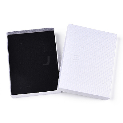 Rhombus Textured Cardboard Jewelry Boxes LS-CBOX-T006-01F-1