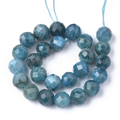 Natural Apatite Beads Strands G-S345-4mm-008-1