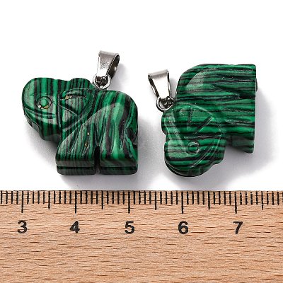 Natural & Synthetic Mixed Gemstone Pendants G-B127-05P-1