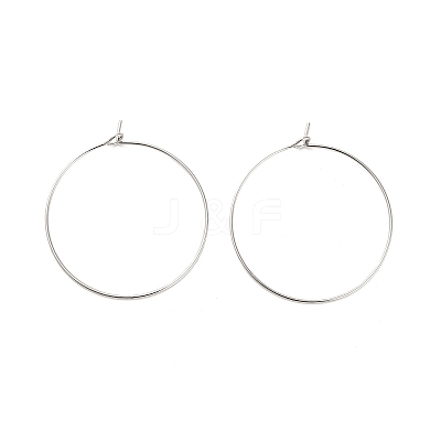 Brass Hoop Earring Findings LS-KK-R112-038E-1