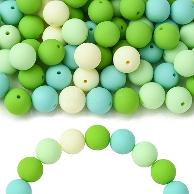 Rubberized Style Opaque Acrylic Beads LS-MACR-CJC0009-02C-1