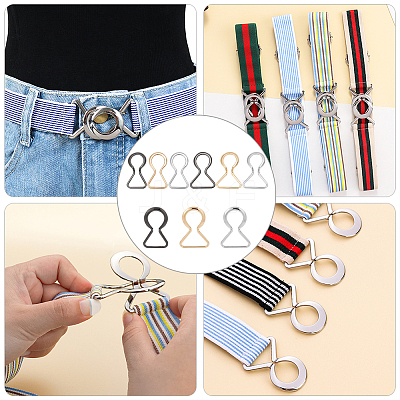 18Pcs 9 Style Alloy Belt Buckles FIND-WR0006-91-1