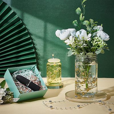 2 Bags 2 Colors Plastic Bead Garland Strand KY-NB0001-32-1