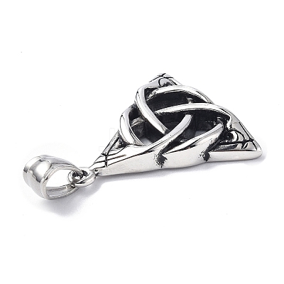 304 Stainless Steel Pendants STAS-C065-15AS-1