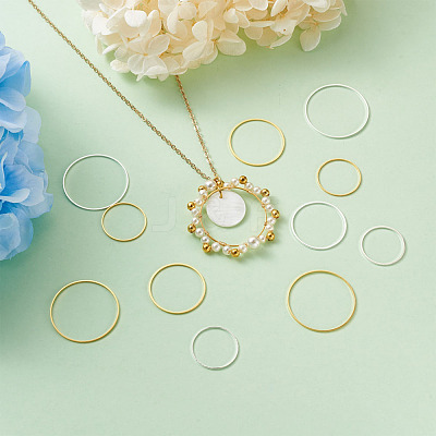 Brass Linking Rings KK-YS0001-03-1