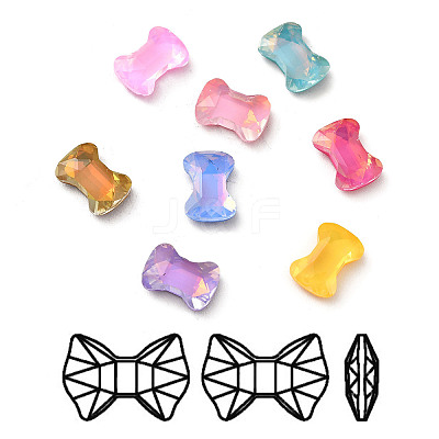 Mocha Style K9 Glass Rhinestone Cabochons RGLA-G017-04B-1