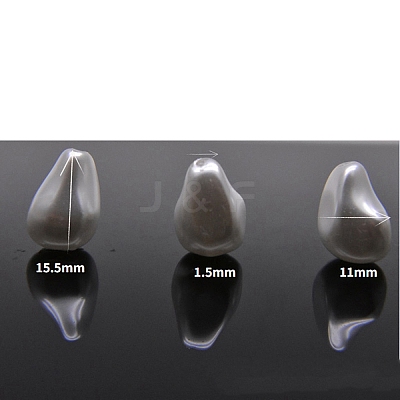 Baking Paint Pearlized Glass Pearl Beads FIND-WH0152-454E-1