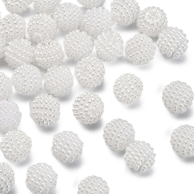 50Pcs Imitation Pearl Acrylic Beads OACR-YW0001-11B-1