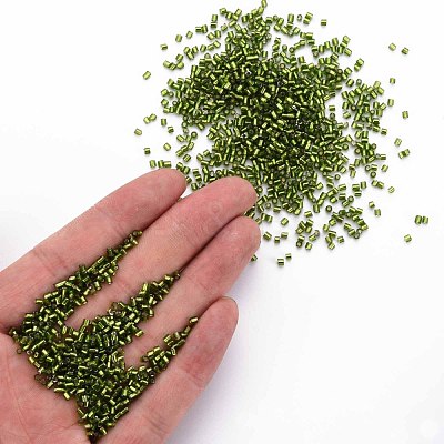 Glass Bugle Beads SEED-S032-08A-55A-1