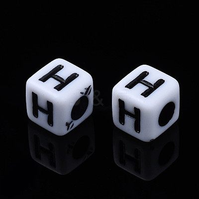 Opaque Acrylic Beads SACR-S273-35F-01-1