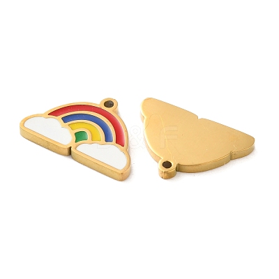 Ion Plating(IP) 304 Stainless Steel Charms STAS-M102-01D-G-1