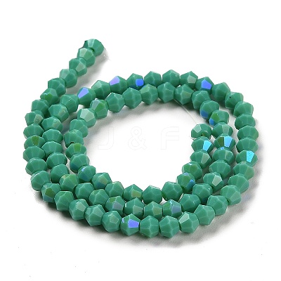 Opaque Solid Color Imitation Jade Glass Beads Strands EGLA-A039-P4mm-L07-1