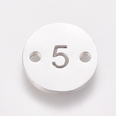 Non-Tarnish Numbers 304 Stainless Steel Links LS-STAS-G216-05P-1