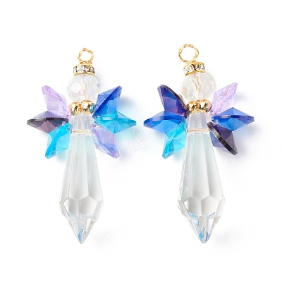 Guardian Angel Glass Big Pendants PALLOY-JF01139-1