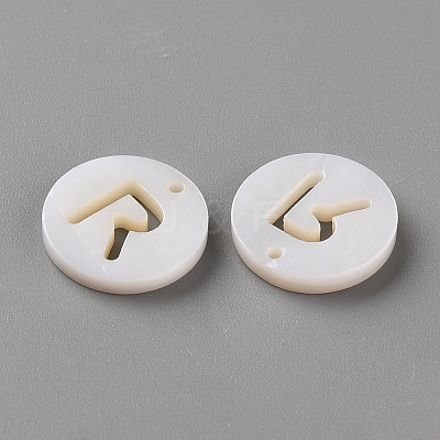 Natural Freshwater Shell Pendants LS-SHEL-Q311-008R-1