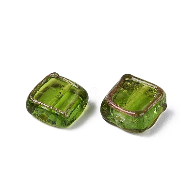 Handmade Gold Sand Lampwork Beads LAMP-N041-01F-1