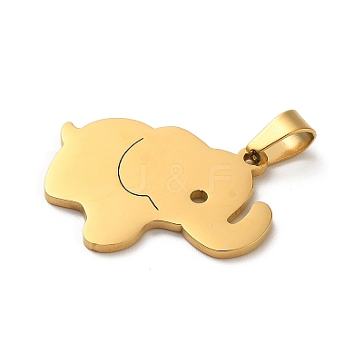 304 Stainless Steel Pendants STAS-O005-24B-G-1