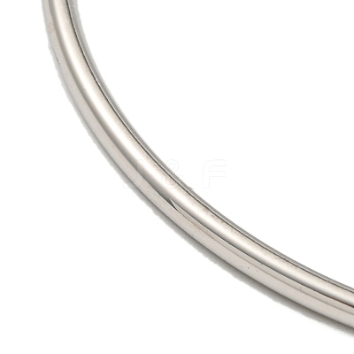 Non-Tarnish 304 Stainless Steel Simple Plain Bangle for Women BJEW-F461-01C-P-1