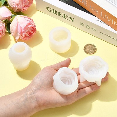 4Pcs 4 Styles DIY Candle Silicone Molds SIMO-FS0001-03-1