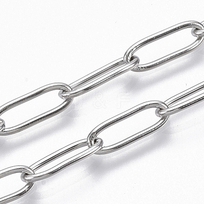 Tarnish Resistant 304 Stainless Steel Paperclip Chains CHS-S006-JN957-1-1