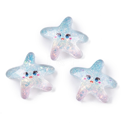 Transparent Epoxy Resin Decoden Cabochons CRES-P035-10B-1