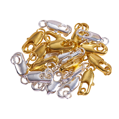 Brass Lobster Claw Clasps KK-CJ0001-35-1