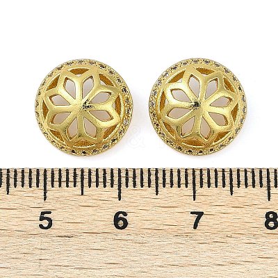Brass Micro Pave Cubic Zirconia Pendant Bails KK-F891-07G-1