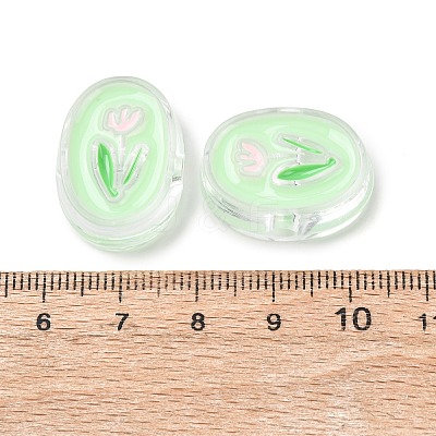 Transparent Acrylic Enamel Beads LS-OACR-N130-023-02-1