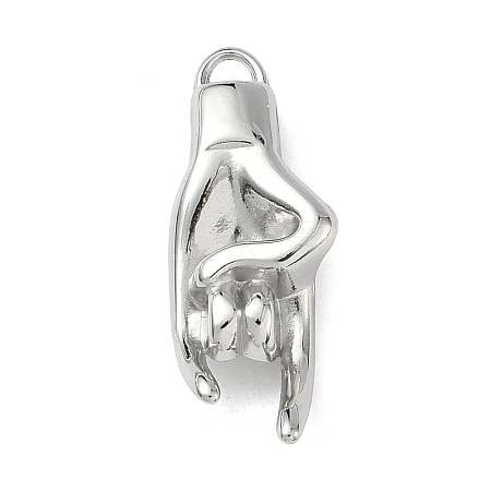 304 Stainless Steel Pendants STAS-P423-07P-1