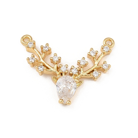 Brass Micro Pave Cubic Zirconia Pendants KK-F919-29G-02-1