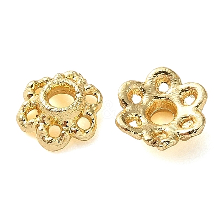 Brass Bead Caps KK-C260-08G-1