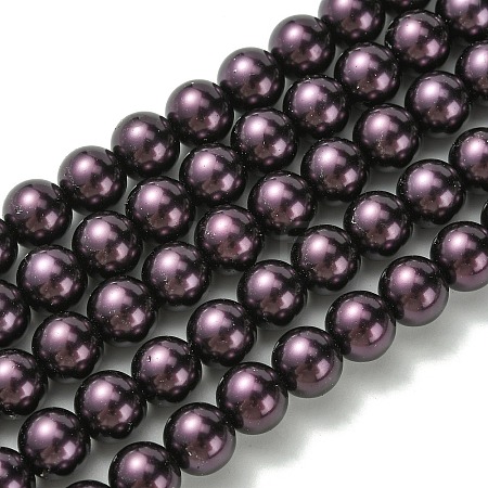 Eco-Friendly Grade A Glass Pearl Beads HY-J002-10mm-HX042-1