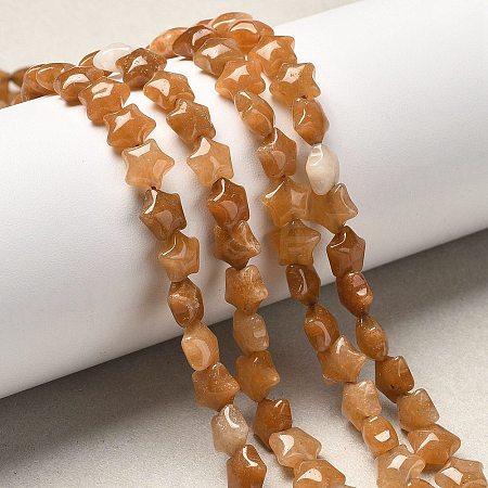 Natural Red Aventurine Beads Strands G-Z080-A22-8mm-1
