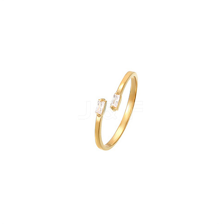 Golden Stainless Steel Cuff Ring MM8912-6-1