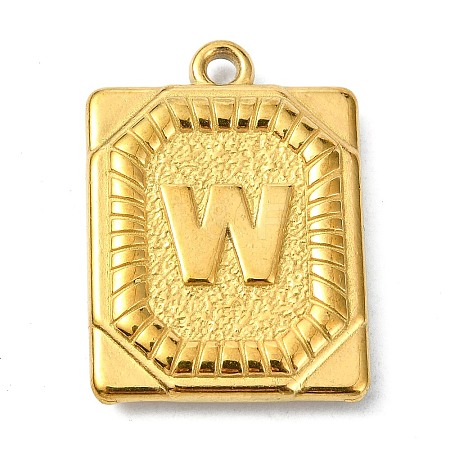 Ion Plating(IP) 304 Stainless Steel Pendants STAS-U033-01G-W-1